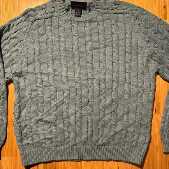 Vintage Lands End Made In USA Womens Knit Pull Over Sweater Sz L - Picture 2 of 4